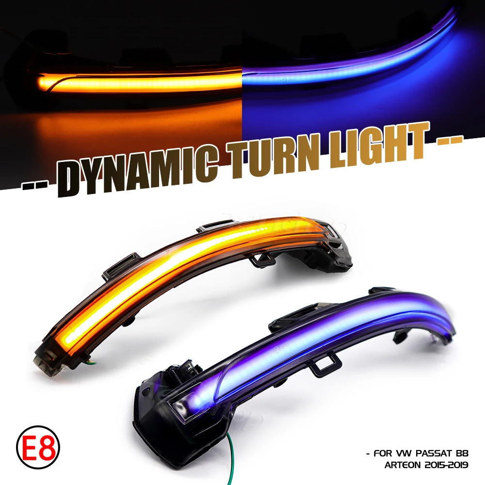 

Автомобильная динамическая шоры индикатор растяжкой поворота светильник светодиодный боковой фонарь-повторитель для Volkswagen VW Passat B8 2015-2020 ...
