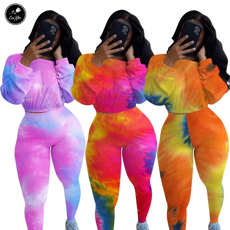 Enyu XL-XXL 2020 осенний сексуальный женский комплект из 2 предметов с завязкой длинный