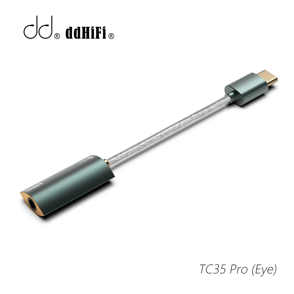 

DD ddHiFi TC35 Pro (Eye) TypeC / Light-ning to 3.5mm Decoder, ES9281AC Pro Chip, Support MQA / Native DSD 512 / PCM 32bit/768kHz