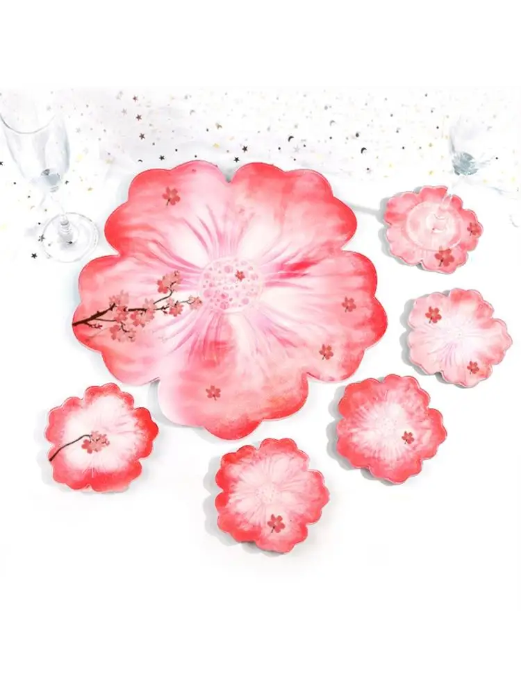 

Large Flower Shape Resin Coaster Molds DIY Silicone Tray for Fruit Cup Geode Agate Platter Epoxy Resin Molds Art Crafts