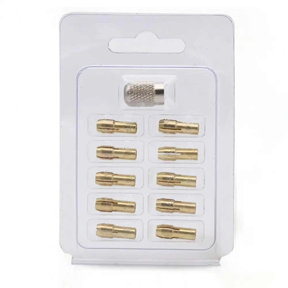 

11Pcs/Set Durable Drill Collets Mini Easy to Install Metal Power Tool Mini Drill Collets Set for Rotary Accessories Supplies