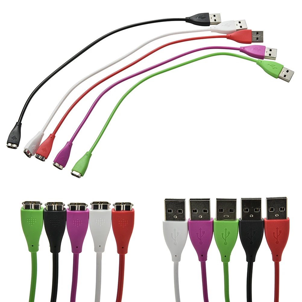 

1PC 5 Colors USB Charger Charging Cable For Fitbit Charge HR Wireless Wristband Tool