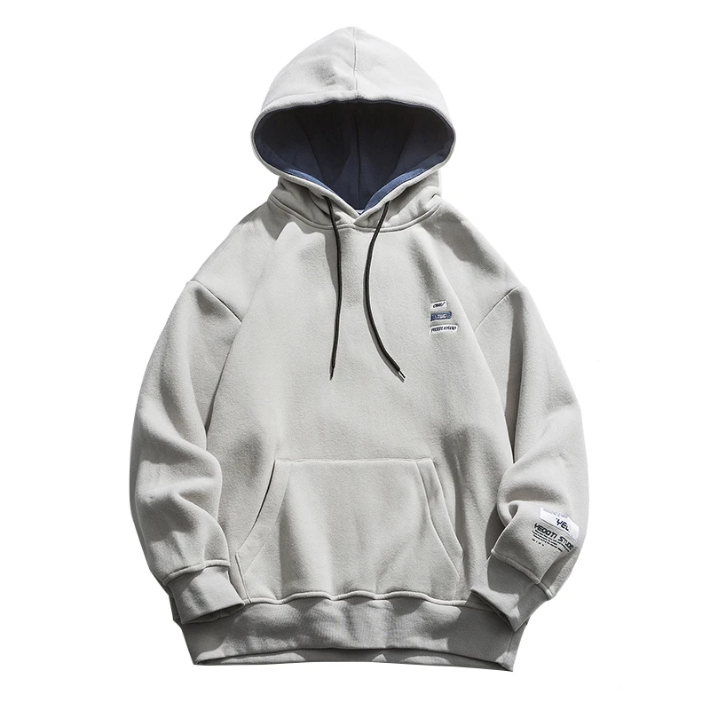 

Autumn Winter Japanese Streetwear Fleece Hoodie Male 2020 Hip Hop Fashion Korean Pullover Kpop Sweatshirt Harajuku Men Clothing