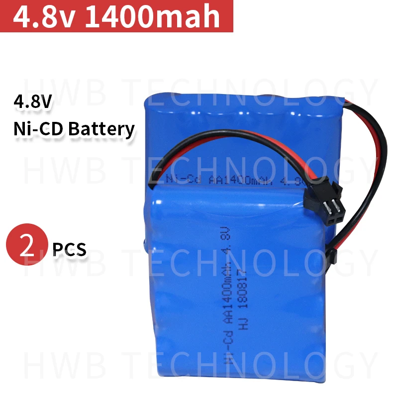 2 шт./упаковка ni cd аккумуляторные батарейки 4 8 в 1400 мАч|rechargeable battery|nimh 1.2vnicd batteries |