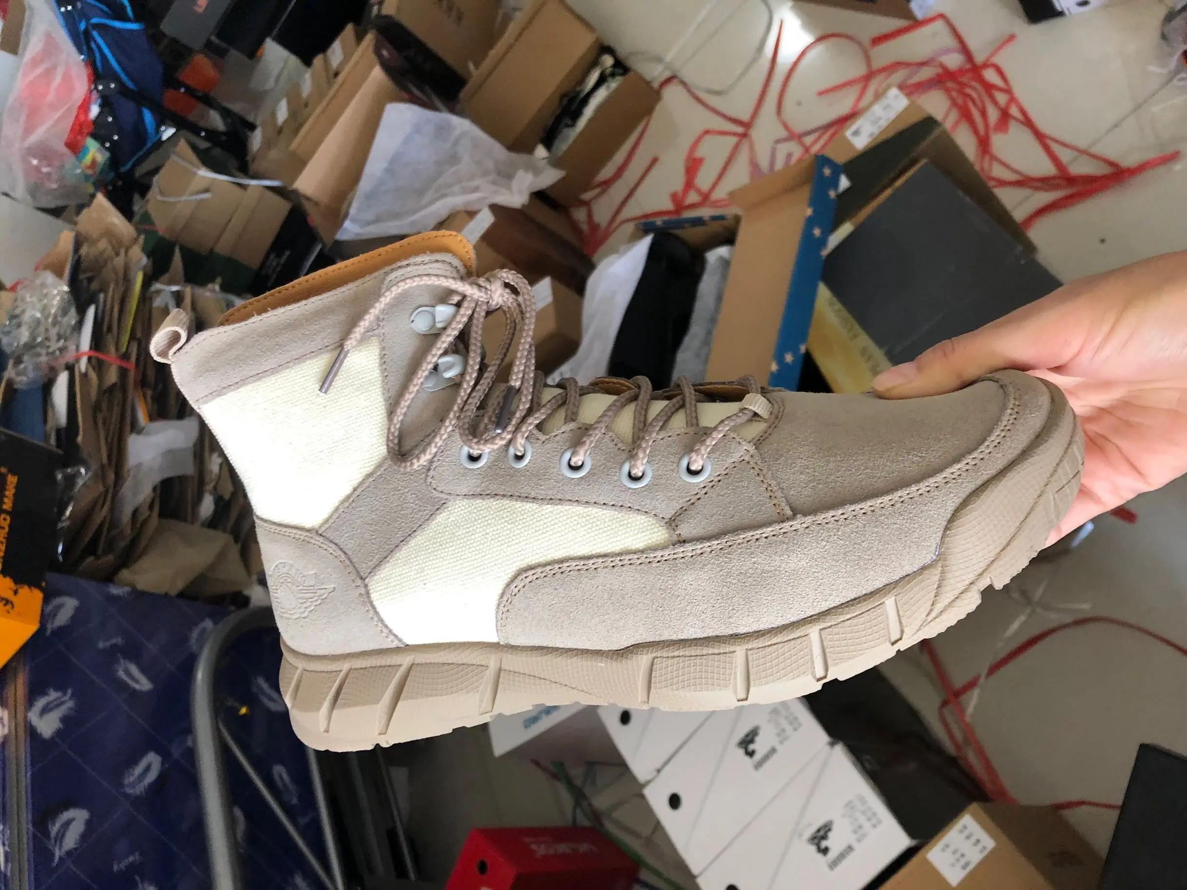 Мужские тактические спортивные ботинки из коровьей замши водонепроницаемые