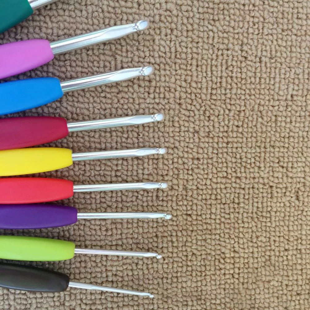 9 шт. свитер шарф сделай сам крючки для вязания крючком мягкая ручка швейные иглы