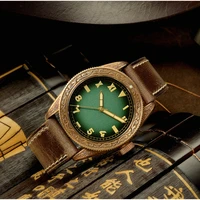 san martin retro bronze watch engraving traditional pattern mechanical watches unisex luminous water resistant sapphire relojes