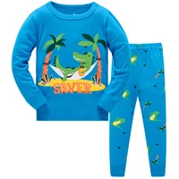kids pajamas sets boys animal pattern night suit children cartoon sleepwear ocean pyjamas kids 100 cotton nightwear size 3 8y