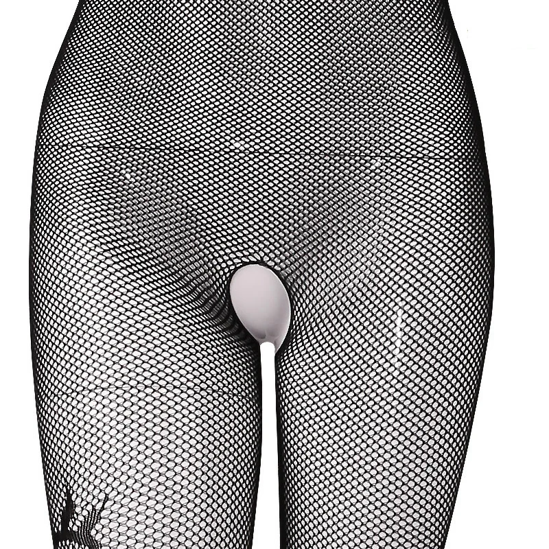 Горячая Распродажа прозрачное косое плечо боди с открытой промежностью женские черные жаккардовые колготки в сеточку колготки сексуальное женское белье