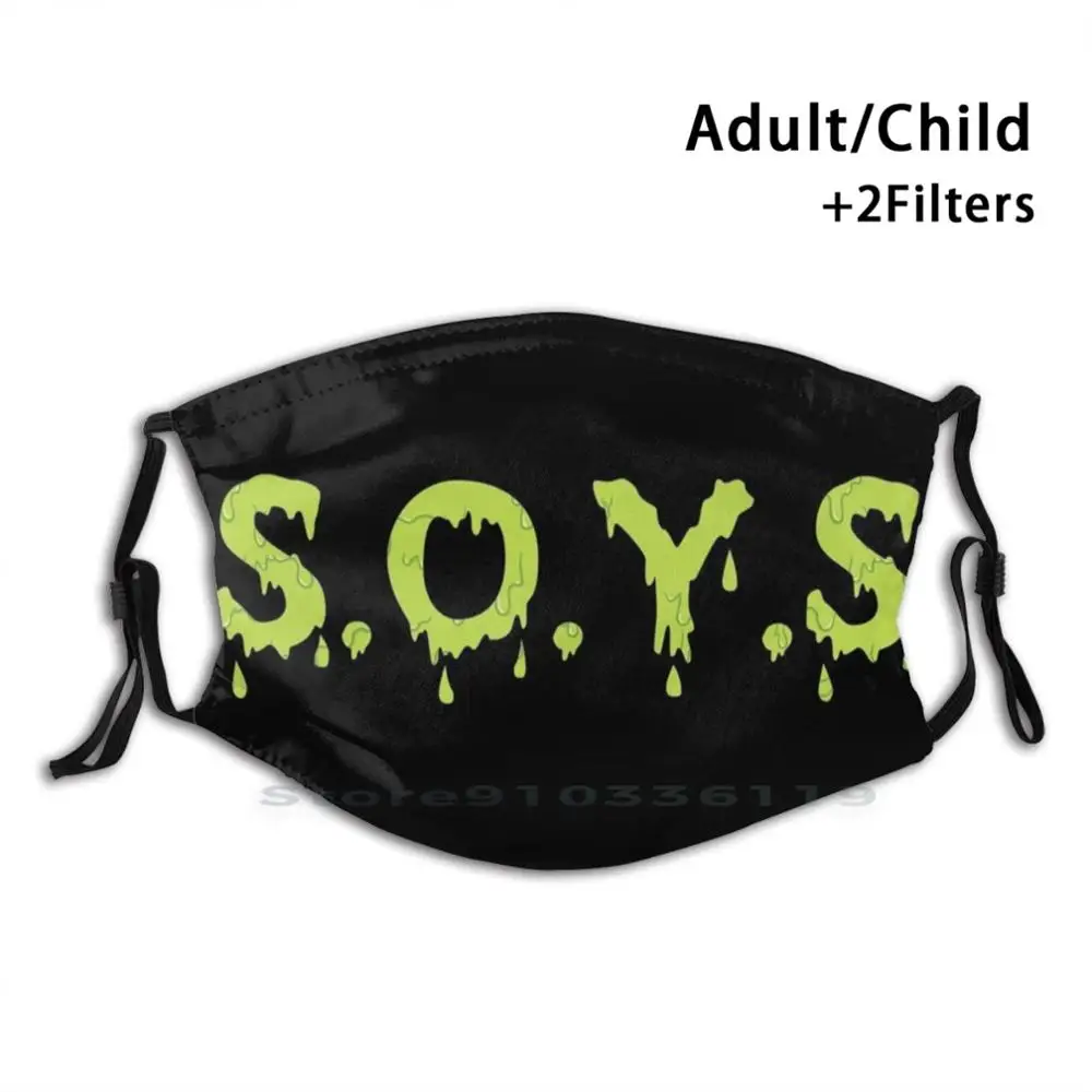 

Проживания. О. Ваш. Дерьмо. Многоразовый фильтр Pm2.5 DIY маска для рта Лизун для детей Yungg Budde Drip