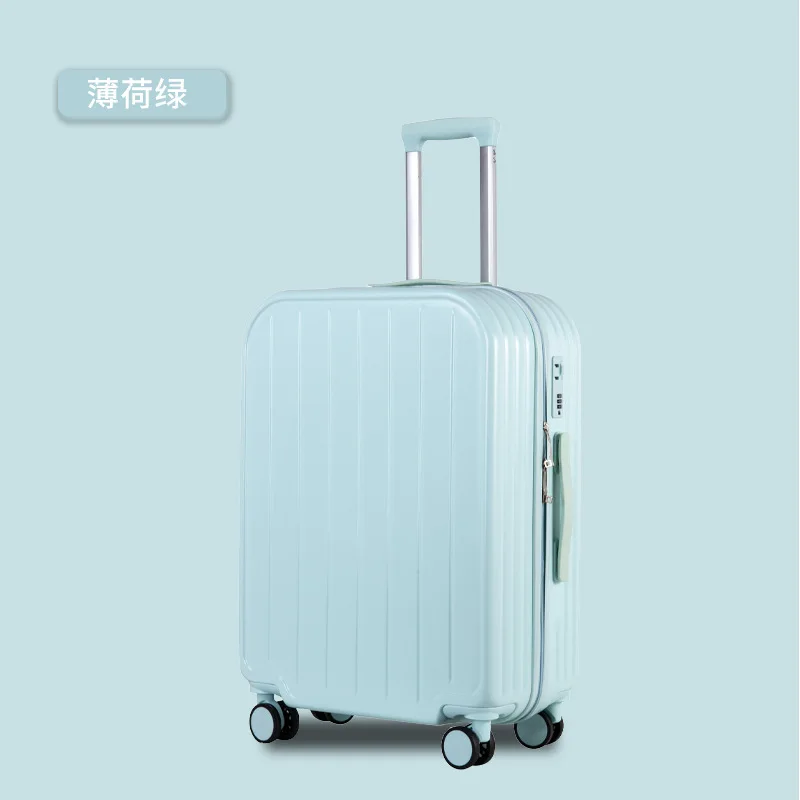 20/22/24/26/28 Inch Candy-colored Luggage Women's Small Sturdy Suitcases Set Password Box Lightweight Travel Suitcase on Wheels