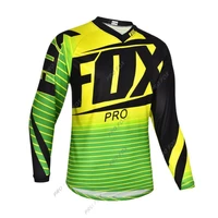 outdoor pro fox long sleeve green bike breathable offroad downhill motocross cycling jersey mens