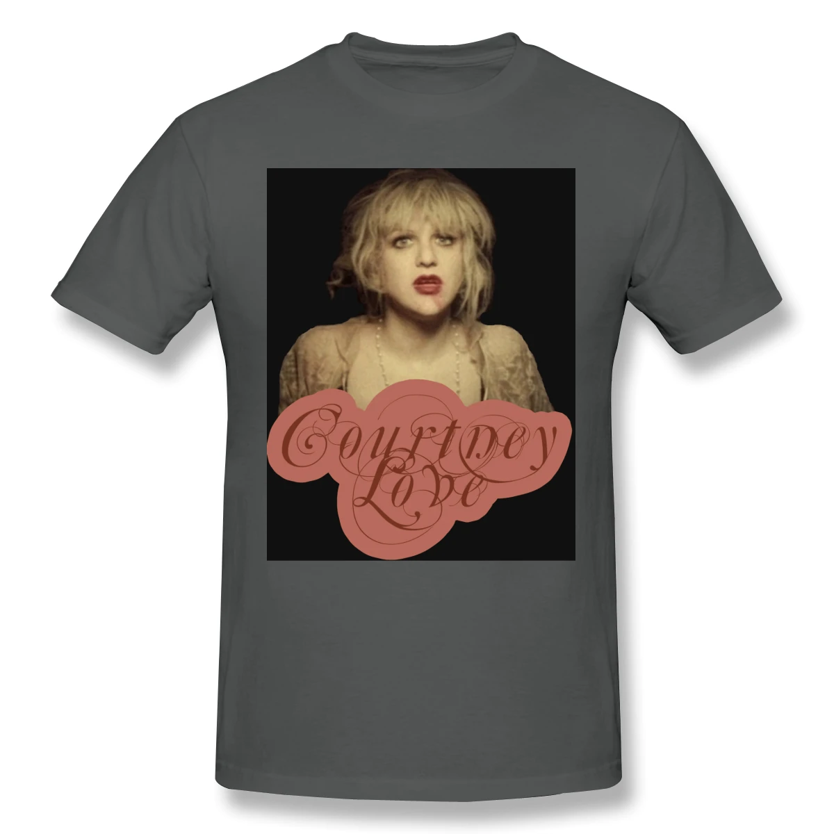 Мужская Базовая футболка с длинным рукавом Courtney And Love Забавные футболки коротким