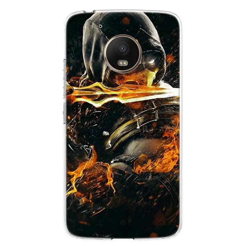 hot mortal kombat phone case for motorola g9 play g8 plus g30 g7 power capa moto one vision fusion g6 g5 e6 e5 cover shell free global shipping