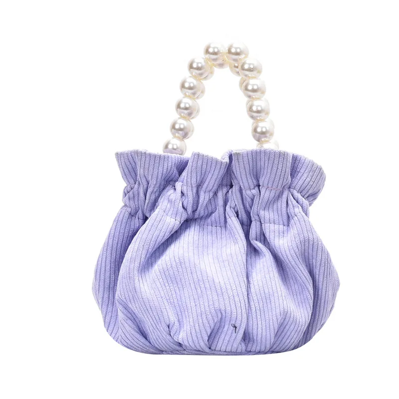 

Retro Bucket Bags For Women 2020 Trendy Vintage Pearl Handbag Clutch Female Small Crossbody Bags Casual Retro Mini Shoulder Bag