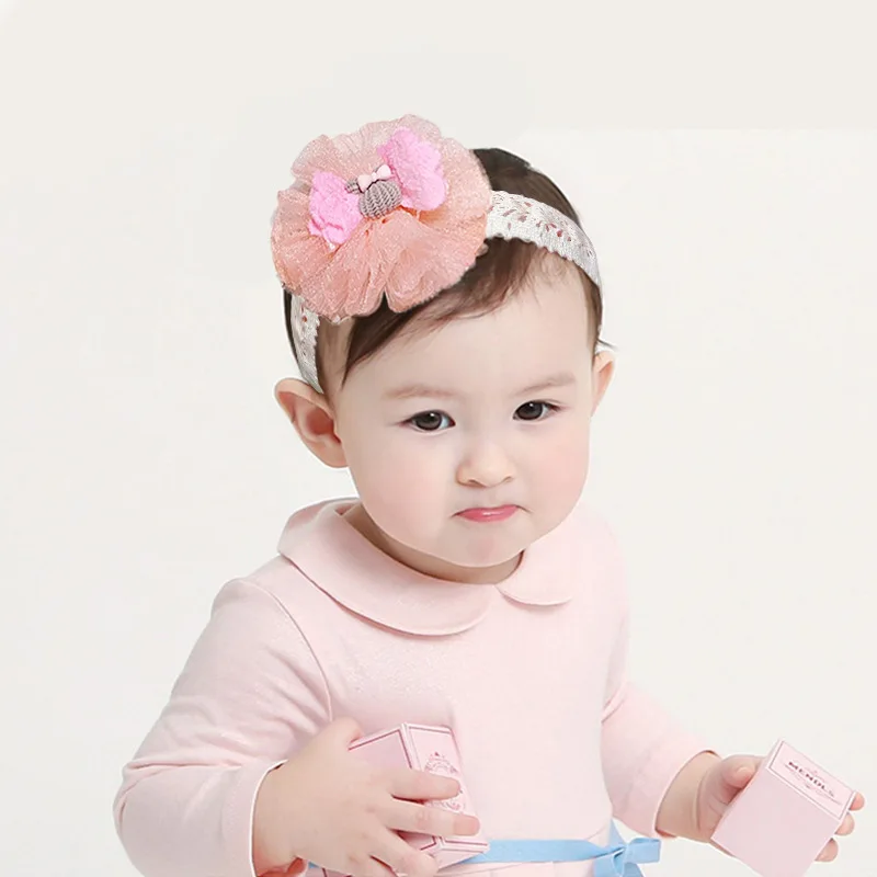 

3pcs/set Bow Newborn Elastic Headbands Turban for Girls Kids Baby Hairbands Pink Head Bands Children Headband Hair Accessories