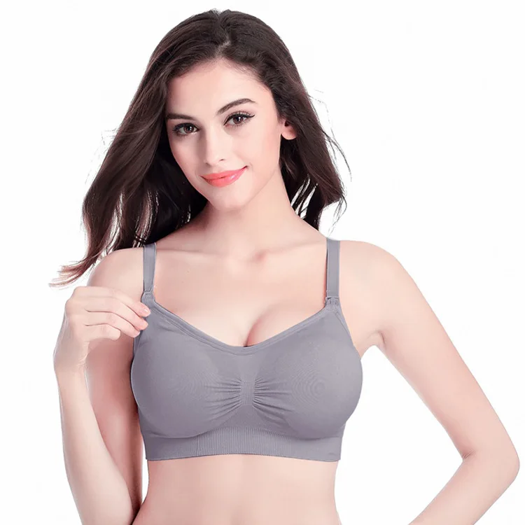 

2021 Women Fashion Cotton Maternity Nursing Bras Set Pregnant Breastfeeding Pregnancy Women Underwear Breast Feeding Bra