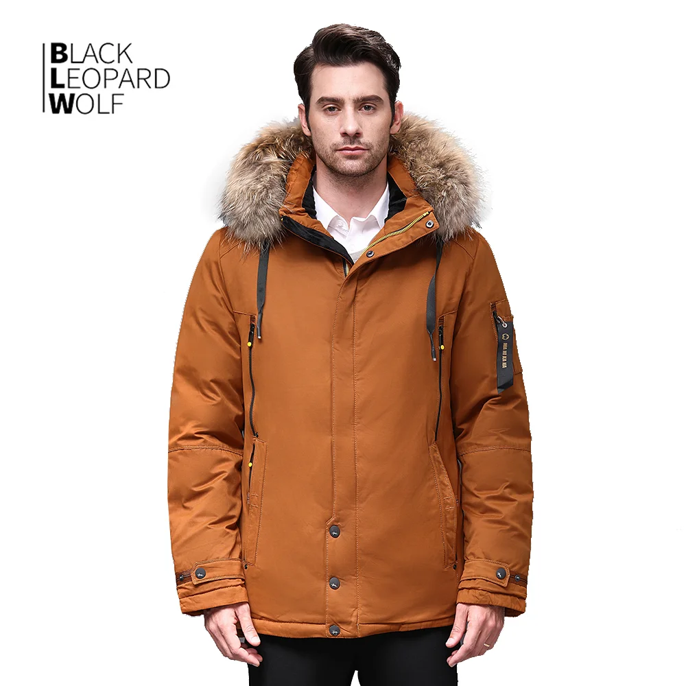 Blackleopardwolf 2019 Зимний мужской пуховик мужская парка толстое теплое пальто