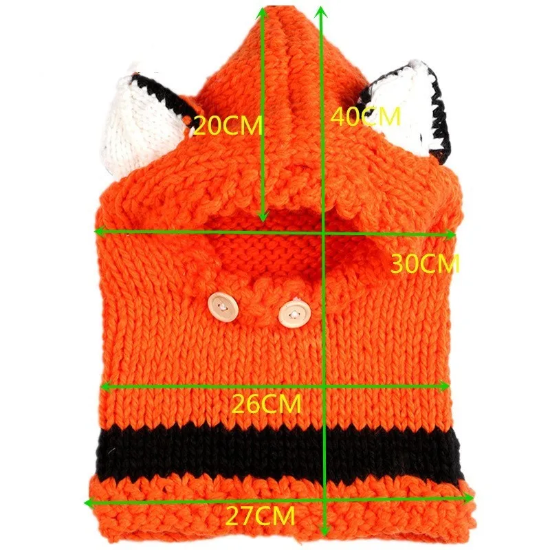 Manual Knitting Girls Keep Warm Coarse Wool Hat Cartoon Seven kinds Fox Weave Hat Kitty Squirrel Little Bear Rabbit Cloak Hat