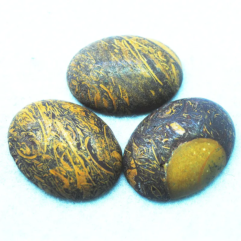 

3PCS Nature Persian Agate Stone Cabochons Oval Shape No Hole 30X40MM Beads Accessories Unique Items Free Shippings