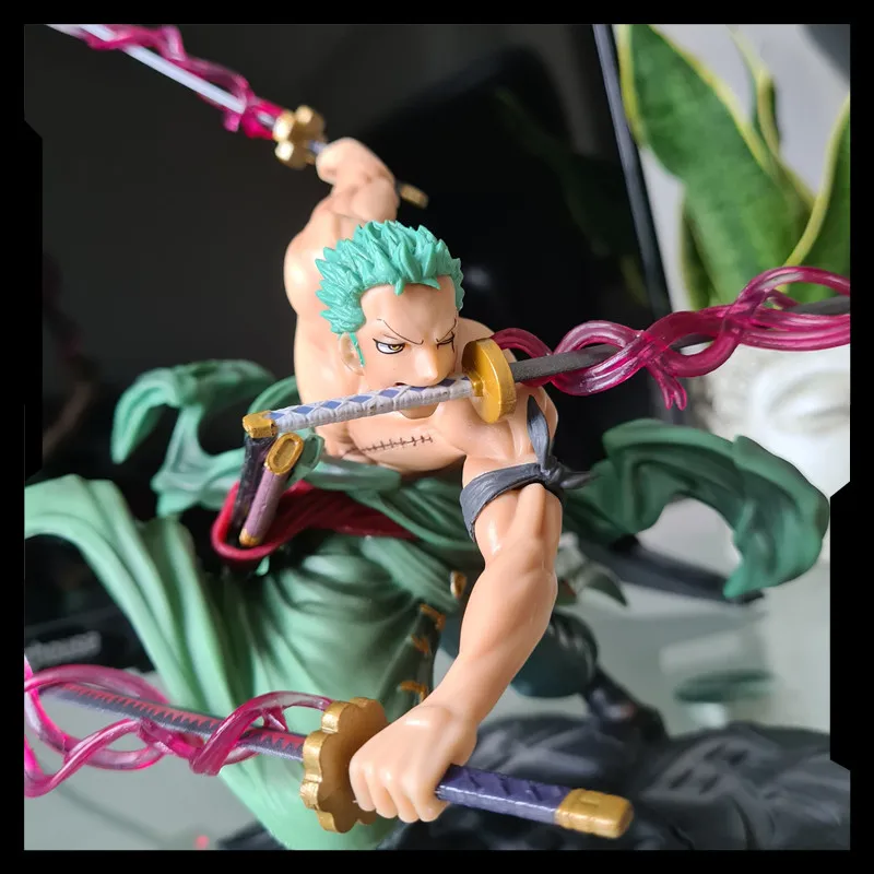 

katana 18cm Anime Figure Roronoa Zoro Vol.1 Pvc 1/8 Three-blade Sa-maximum Ver. Action Collection Model Toy With Box