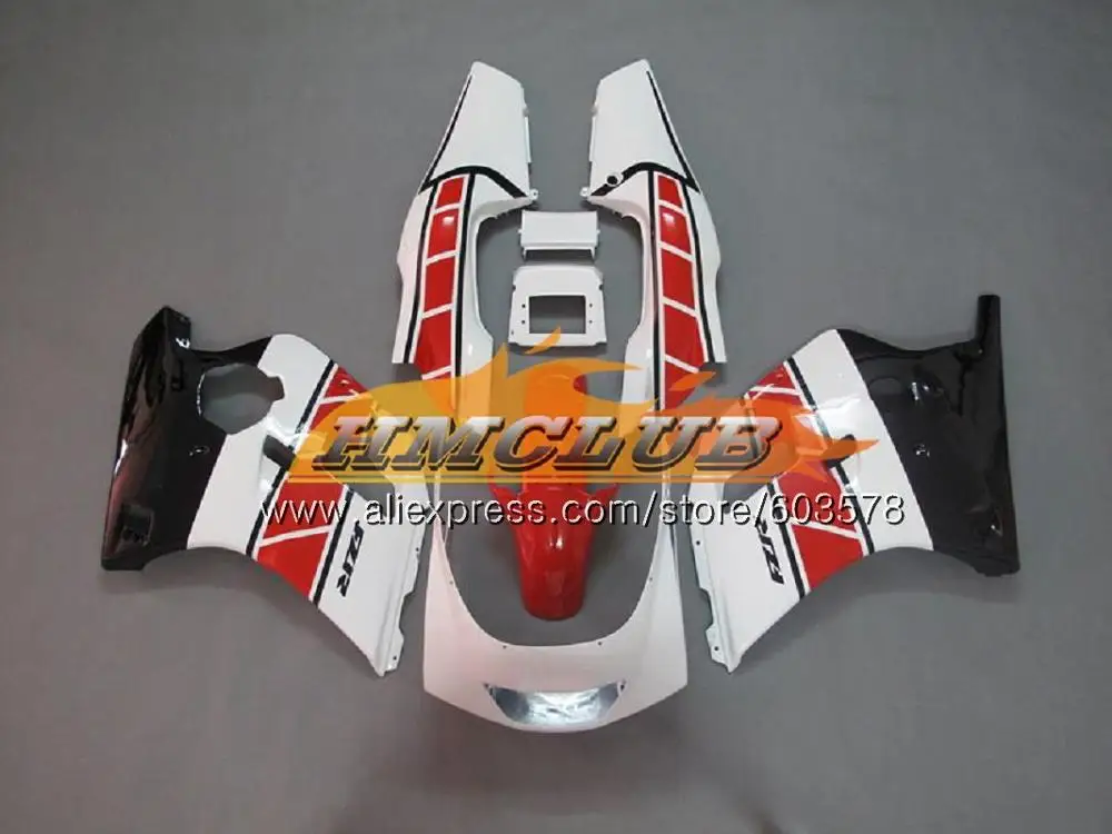 No. 18 Корпус для YAMAHA FZR250R FZRR FZR 250 250R 1986 1987 1988 1989 124CL. 21 красный, белый FZR250RR FZR-250 FZR250 86 87 88 89 обтекатель - Цвет: No. 18