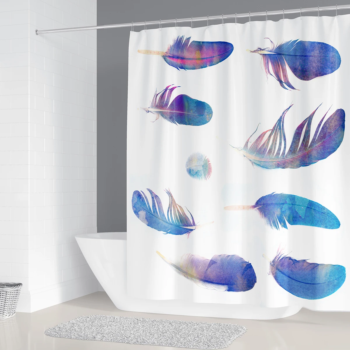 Водонепроницаемый Ванная комната душа Шторы анти скольжения Туалет коврики