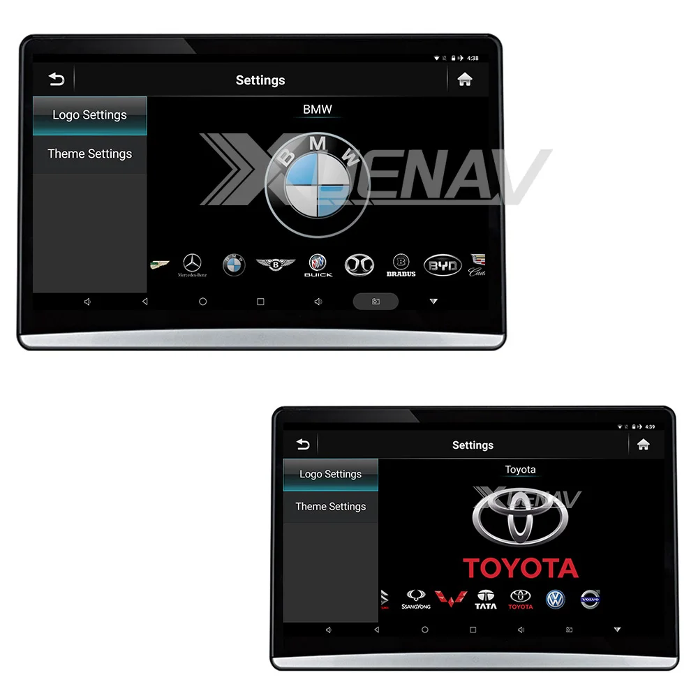 

Universal headrest monitor screen 12.5 inch touch screen headrest HDMI line cable GPS headrest screen