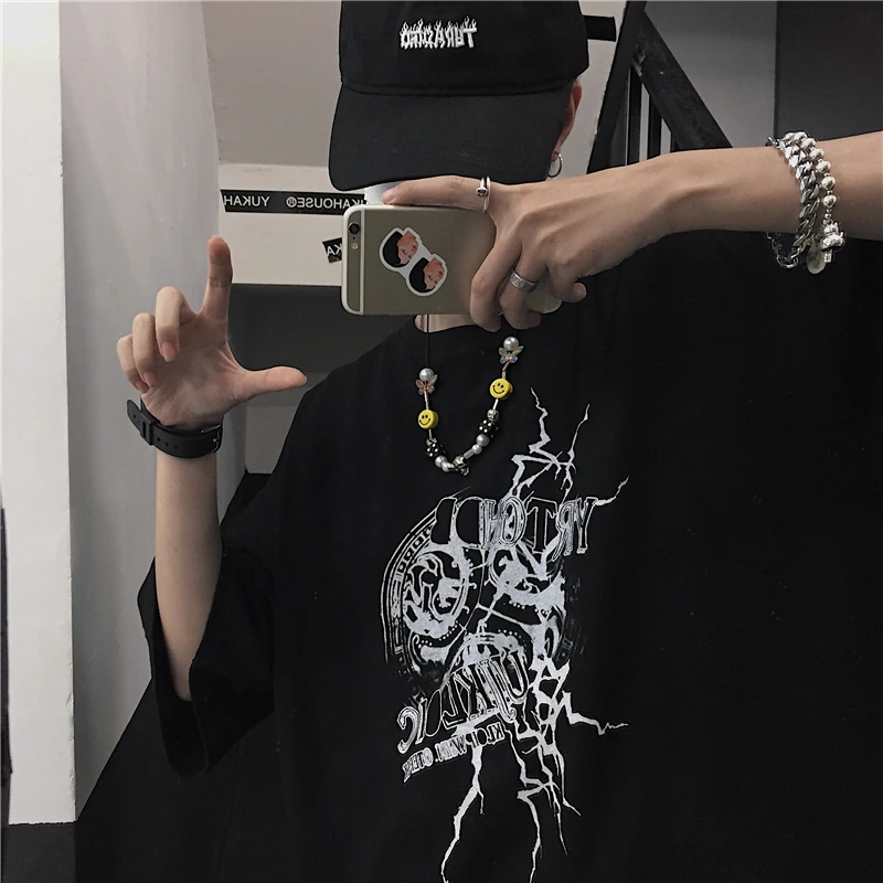 

Anime Graphic Summer T-shirt Gothic Women Punk Tops Japanese Streetwear Harajuku y2k Tee Vintage Korean Style Fashion Clothing