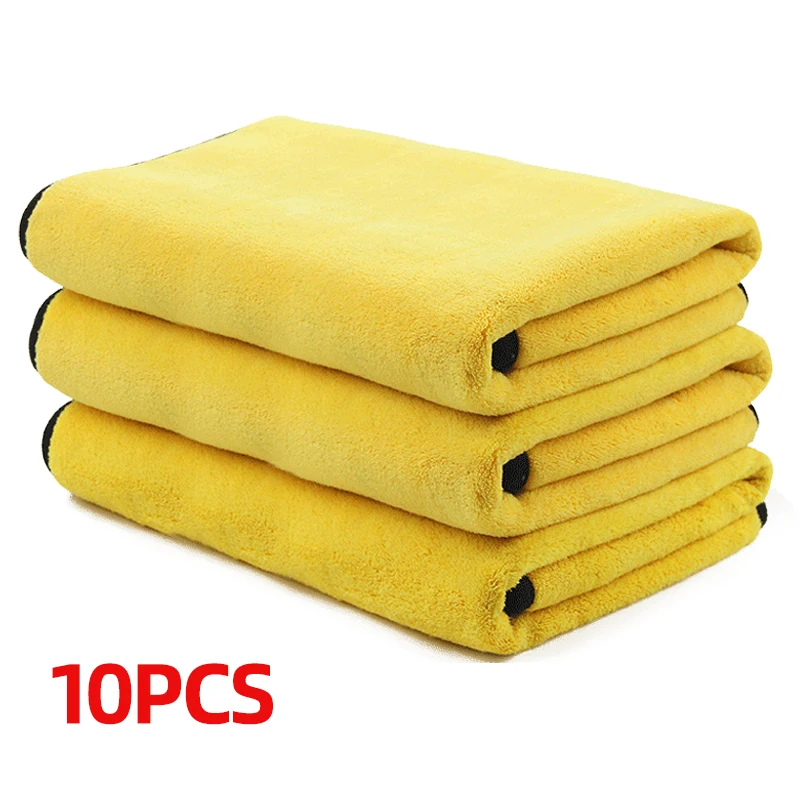 

3/5/10 pcs Extra Soft Car Wash Microfiber Towel Car Cleaning Drying Cloth Car Care Cloth Detailing Car WashTowel Never Scrat