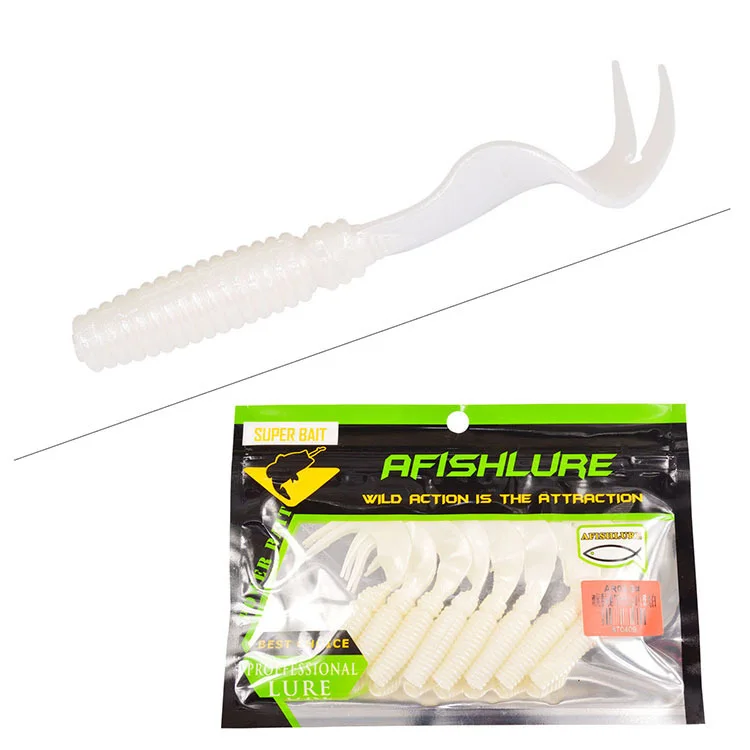 8 шт./лот 75 мм мягкие приманки Шад Мягкая приманка для рыбной ловли червь тунца