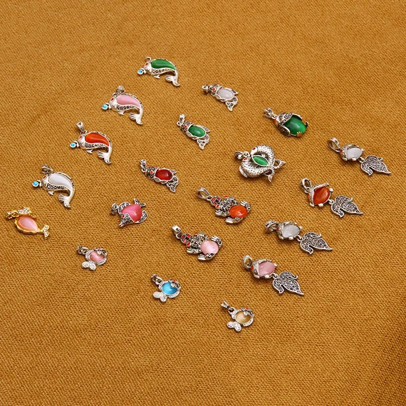 OMHXZJ Wholesale ZB590 DIY Jewelry Making Accessories Findings Components Bracelet Necklace Tibetan Silver Fine Pendant Charm | Украшения и