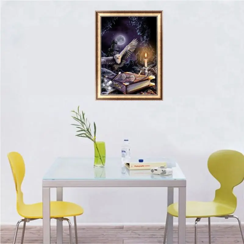 

Owl 5D DIY Full Drill Diamond Painting Embroidery Cross Stitch Kit Room Home Decor Craft 95AA