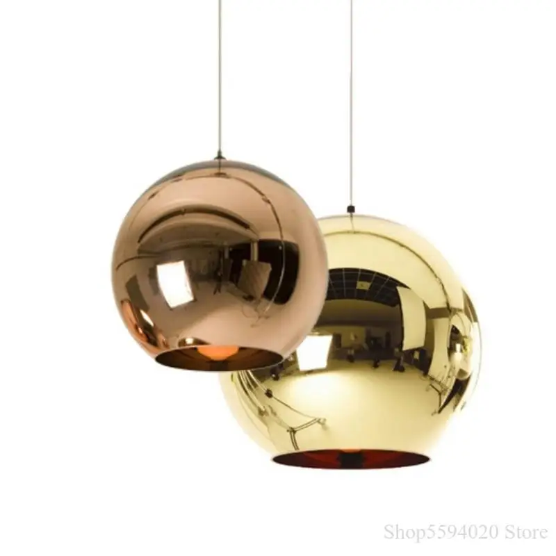 Подвесной светильник с зеркальным стеклянным шариком Классический в