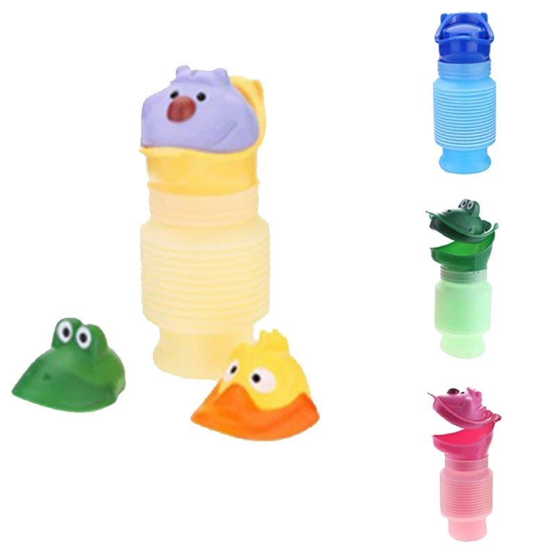 

Foldable Kids Travel Potty Baby Road Urinal Pot Cartoon Safe Portable Toddlers Urine Throne Toilet for Adults