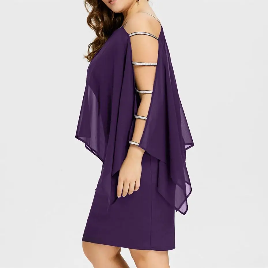 Vestidos женские летние большие размеры лестница Cut Overlay платье с открытыми плечами
