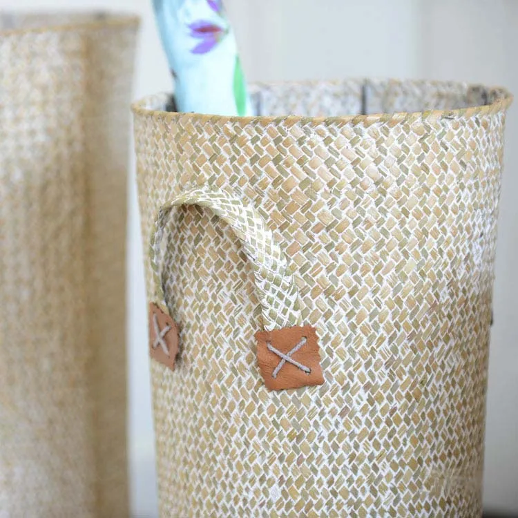 

Fresh and delicate appearance, sea grass floor flower basket, HANDMADE WOVEN storage basket decoration, practical living
