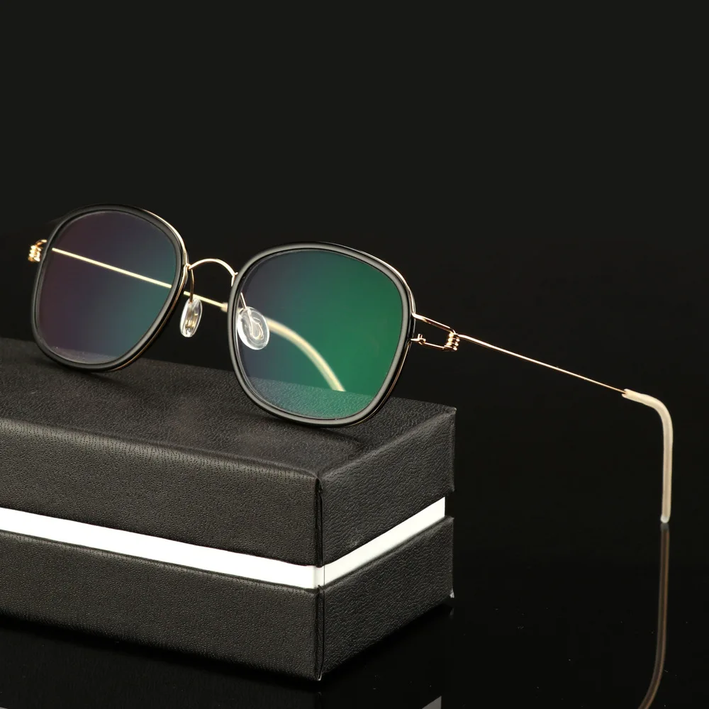 VCKA Without screws high-end discoloration reading glasses fashion business TR90 men's Square frame multi-function lens | Аксессуары