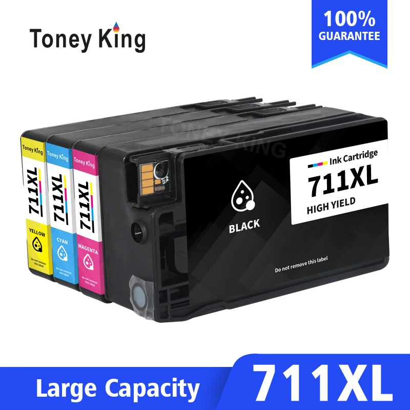 

Чернильный картридж 711 для HP 711, для HP 711 XL Designjet T120 24-in ePrinter T520 24-in ePrinter, с полными чернилами и стандартным картриджем