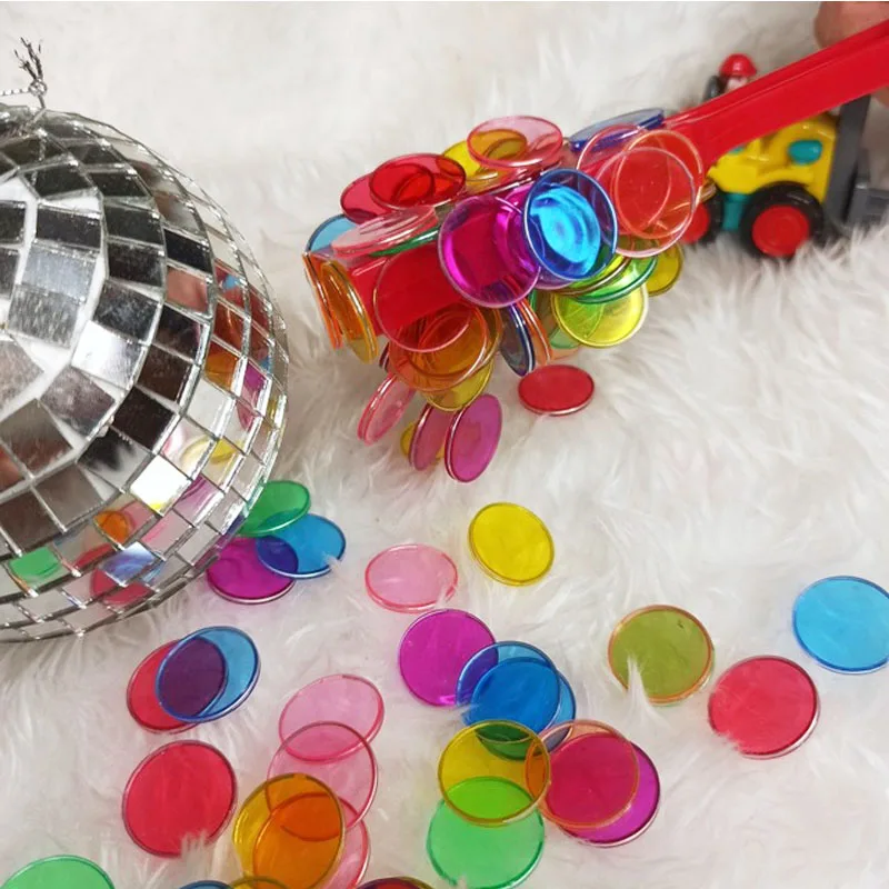 Магнитная палочка Монтессори с пластиковыми монетами 100 шт. | Игрушки и хобби