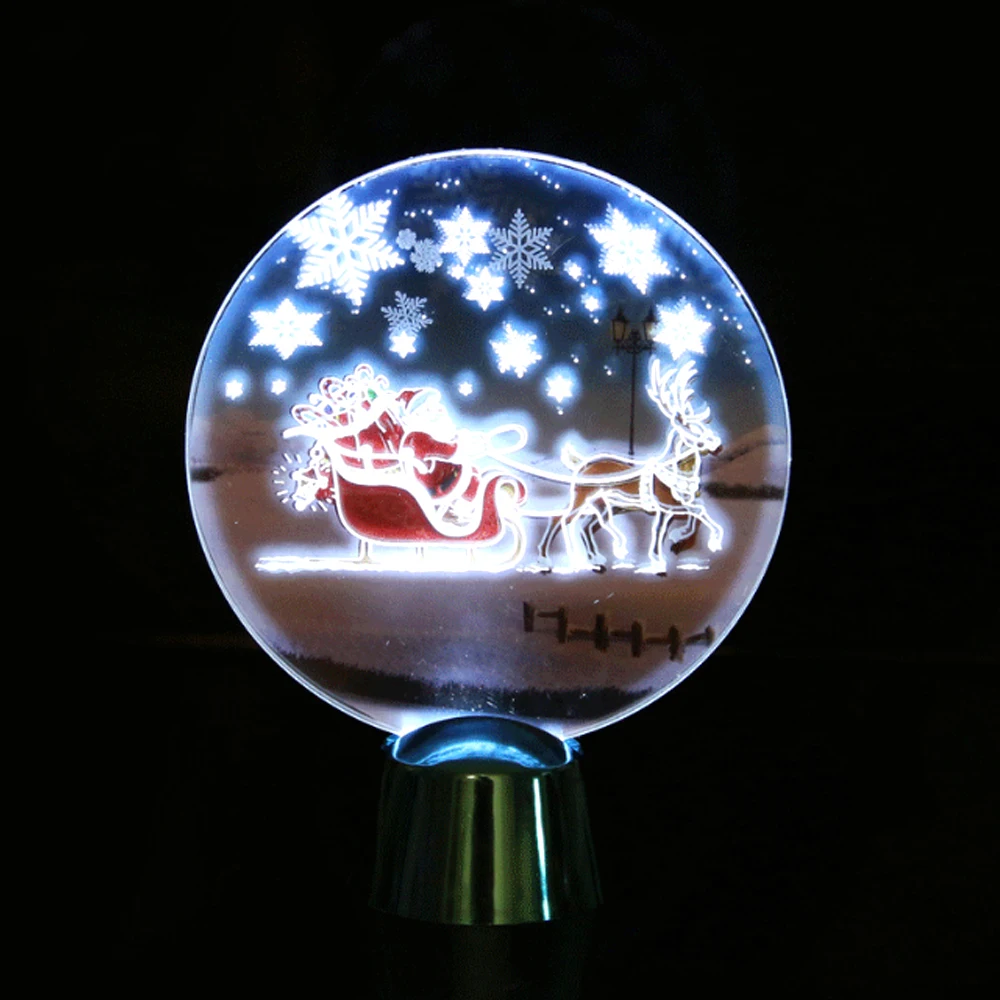 Рождественский Креативный светодиодный светильник акриловый Настольный
