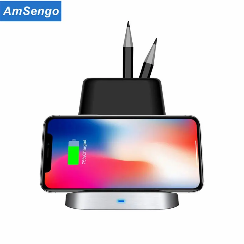 Беспроводное зарядное устройство Qi для iPhone XS Max X XR 8 Plus Samsung Note 9 S9 S8 S7|Зарядные