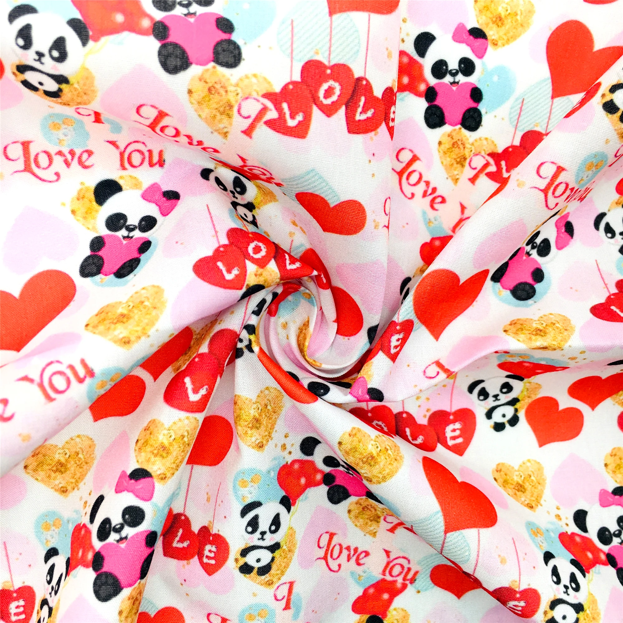 Ёж медведь слон сердце любовь полиэстер хлопок Материал Ткань Лоскутная ткань