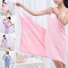 Женский банный халат, без рукавов, теплый однотонный банный халат, пеньюар, HO832471, 2021