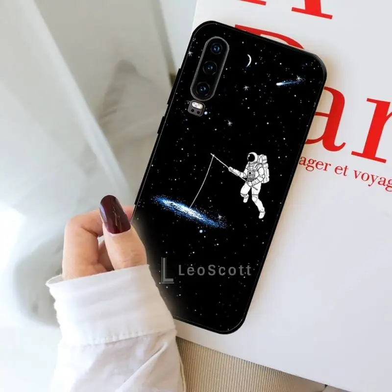 

astronaut Phone Cases For Huawei Y5 Y6 II Y7 Y9 PRIME 2018 2019 NOVA3E P20 PRO P10 Honor 10