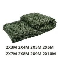 2x8m2x5m outdoor double layer military pure green camouflage net sun shelter camo netting for hunting camping home decoration