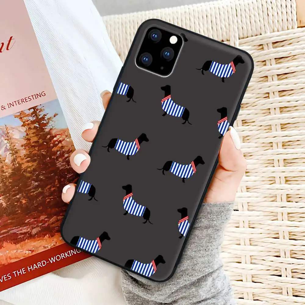 

Personalized Cute Dachshund Mobile Telephone Case For Huawei Nova 5 T Y5 Y7 Y9 S Prime Mate 20 X 10 20 30 Lite Pro 9 Cover
