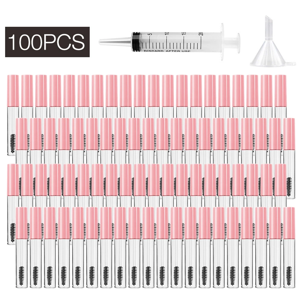 Пустой тюбик для туши 50/100 шт. 10 мл косметические контейнеры туба с расческой