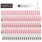 Пустой тюбик для туши, 50100 шт., 10 мл, косметические контейнеры, туба с расческой для ресниц флаконов для крема для туши, многоразовые флаконы