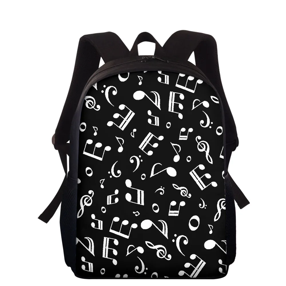 

Рюкзак для девочек с 3D рисунком музыкальных нот, прочные модные школьные ранцы для любителей музыки, Детская сумка-рюкзак для книг